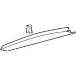 EJ7Z7841308AC - Body: Upper Trim for Lincoln: MKC Image