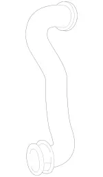 2125014784 - : Radiator Hose for Mercedes-Benz Image