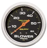 5402 - : GAUGE, BLOWER PRESS, 2 5/8", 60PSI, LIQUID FILLED MECH, PRO-COMP for AutoMeter Image