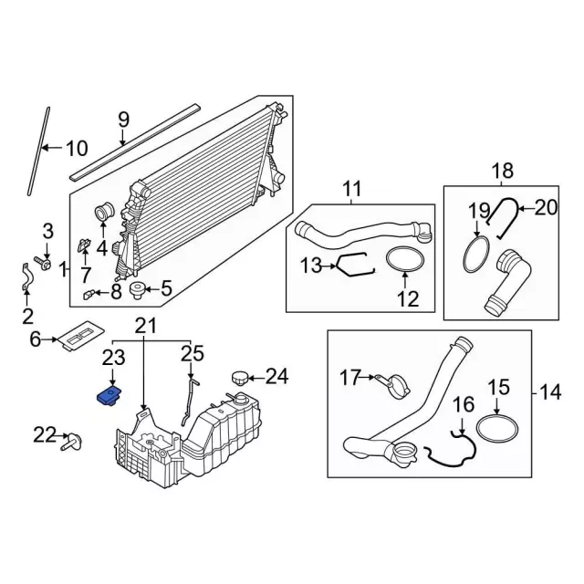 W520823S439 - : Bumper Face Bar Mount Nut for Ford Image
