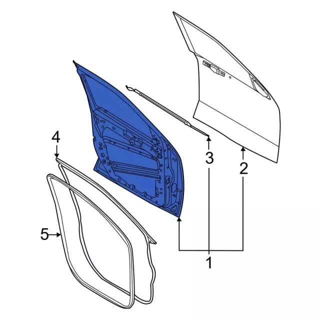 SZ6Z2624631A - Body: Door Shell for Ford Image