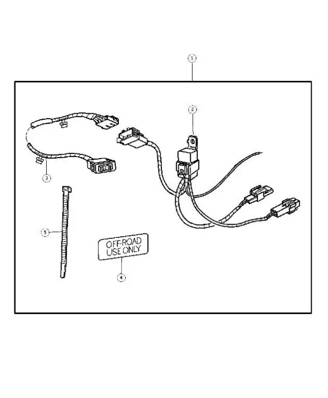 Off Road Light Installation Package - Mopar (82208465)