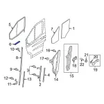 CK4Z6121597D - : Lower Bracket Weatherstrip for Ford: E-Transit, Transit-150, Transit-250, Transit-350, Transit-350 HD Image