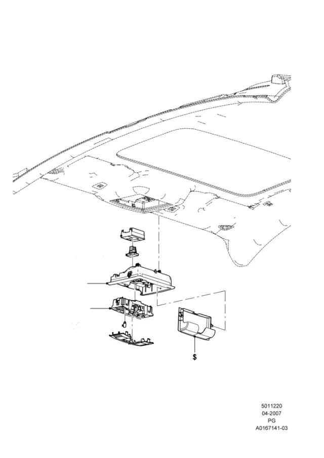 9T4Z19K357DA - Body: Trim Bezel for Ford Image