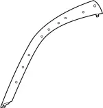 76837JU80A - : Finisher-Front Pillar Left-hand for Infiniti Image