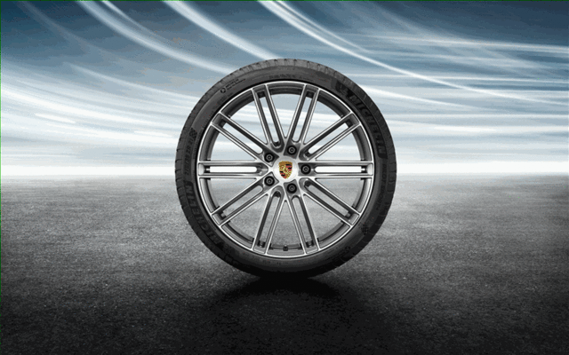 971044660G - Wheels: 2018-2022 Porsche Panamera - 21-Inch 911 Turbo Design Summer Wheel-And-Tire for Porsche: Panamera Image