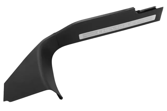 Jet Black Front Driver Side Door Sill Garnish Molding - GM (84701464)