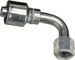 G251800406 - : Female JIC 37 Flare Swivel - 90 Bent Tube (MegaCrimp) for Gates Image