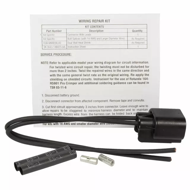 3U2Z14S411YBB - : Wire Assembly for Ford Image