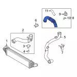 LX6Z9P437E - : Inter-Cooler Hose for Ford: Bronco Sport, Escape, Maverick | Lincoln: Corsair Image