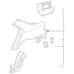 2026300121 - : Fender, Rear for Mercedes-Benz: C220, C230, C280, C43 AMG Image