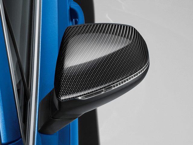 4M0072530A3Q0 - Exterior: Carbon Fiber Mirror Caps - With Side Assist for Audi: Q5, Q5 Sportback, Q7, SQ5, SQ5 Sportback, SQ7 Image