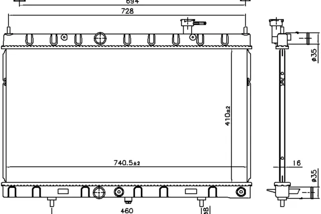606312 - Cooling Systems: Nissens Radiator for NISSENS Image