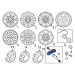 PC3Z1A189H - : Tire Pressure Sensor for Ford Image