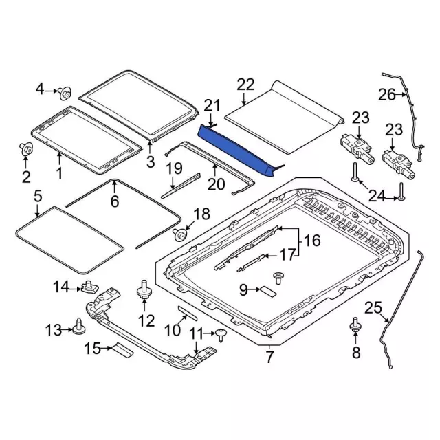 Air Deflector - Ford (FL3Z-16500A26-D)