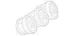2058300301 - Heating and Ventilation: Air Vent for Mercedes-Benz Image