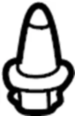 622841W300 - : Bumper Cover Grommet for Infiniti Image