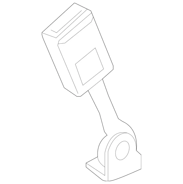 1668601769 - Rear Seat: Seat Belt Buckle for Mercedes-Benz: GL350, GL450, GL550, GL63 AMG, GLS350d, GLS450, GLS550, GLS63 AMG Image image