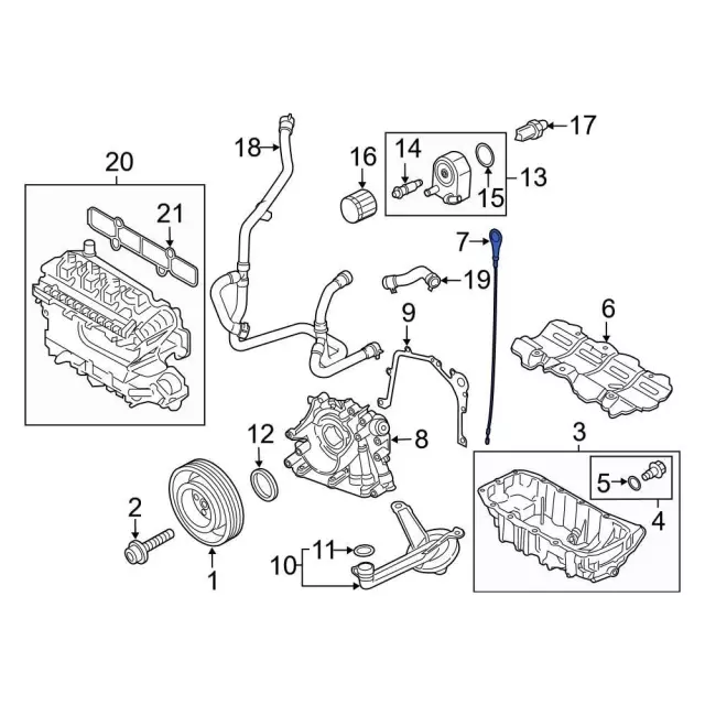 Indicator Assembly - Oil Level - Ford (BM5Z-6750-E)