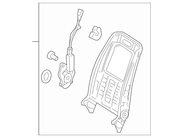 2049102534 - Driver Seat: Backrest Frame for Mercedes-Benz: C250, C300, C350 Image image