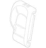 2059201008 - Body: Seat Back Pad for Mercedes-Benz Image