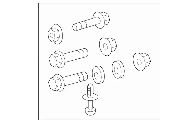 220990060464 - Rear Axle: Screw for Mercedes-Benz Image