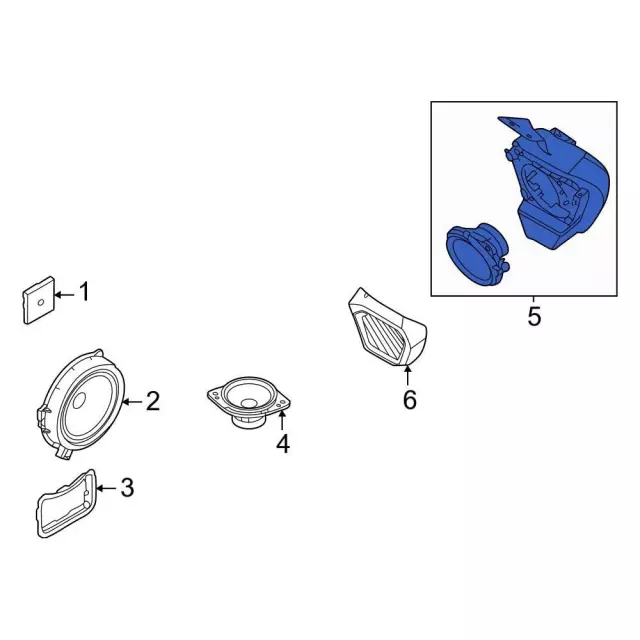 Rear Speaker - Ford (M2DZ-18808-N)