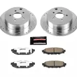 K610726 - : Z26 Street Performance Ceramic Brake Pad and Drilled &amp; Slotted Rotor Kit for PowerStop Image