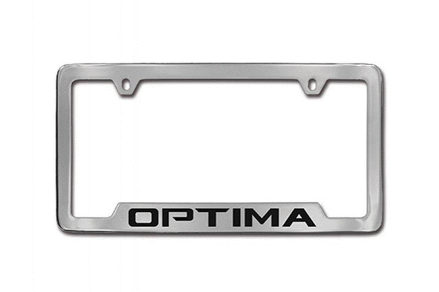 UR010AY100MG - Exterior: License Plate Frame - Lower Logo - Chrome for Kia: K5, Optima, Rio Image