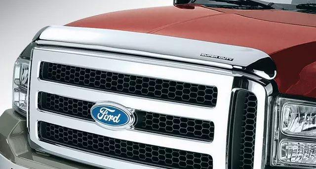 1999-2007 Ford F250/350/450/550/SD Bug Shield Mini Chrome OEM NEW - Ford (4C3Z-16C900-A)