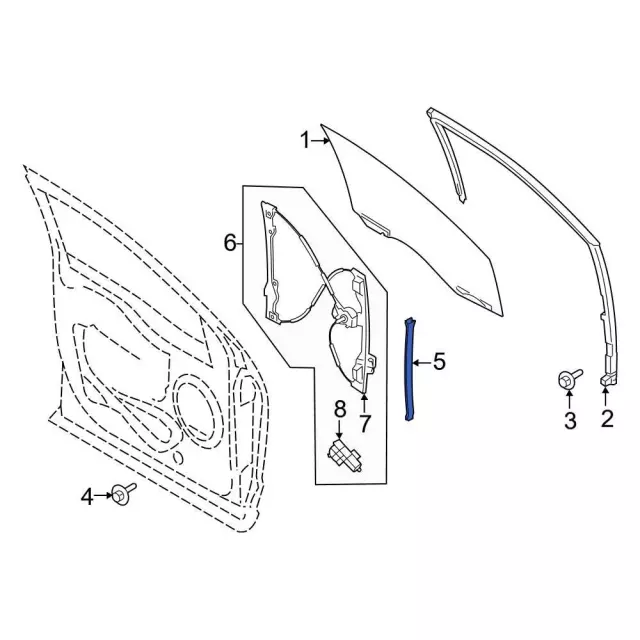 ML3Z1521597C - Body: Guide for Ford: F-150, F-150 Lightning, F-250 Super Duty, F-350 Super Duty, F-450 Super Duty Image