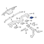 LB5Z19893AC - Body: Louver for Ford: Explorer, Police Interceptor Utility Image