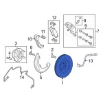 AG1Z1125B - Brakes: Rotor for Ford: Flex, Taurus | Lincoln: MKS, MKT Image