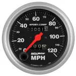 3992 - : GAUGE, SPEEDOMETER, 3 3/8", 120MPH, MECHANICAL, SPORT-COMP for AutoMeter Image