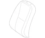 21691033478M42 - Body: Seat Back Cover for Mercedes-Benz Image