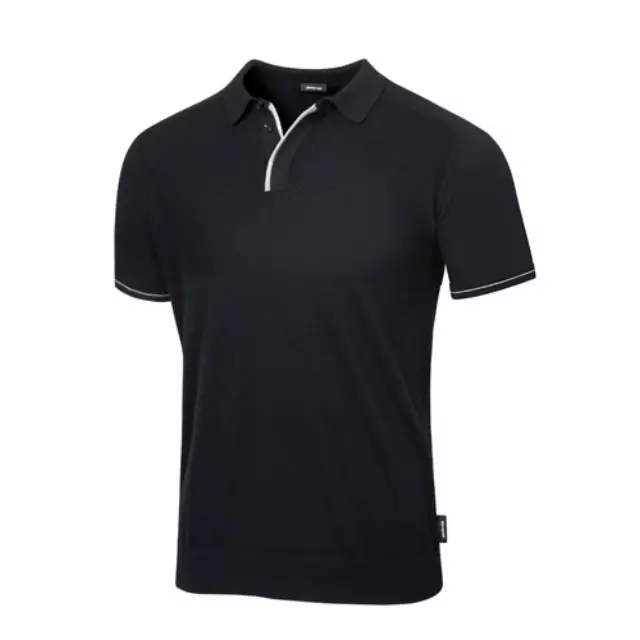 Mer Mens AMG Raglan Polo (AMBM032 Black) Mu - Mercedes-Benz (1443690-01)