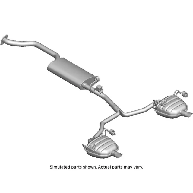 23452801 - : Exhaust Muffler Assembly for Buick: Enclave | GMC: Acadia, Acadia Limited Image