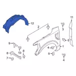 NL3Z16102A - Body: Fender Liner for Ford Image