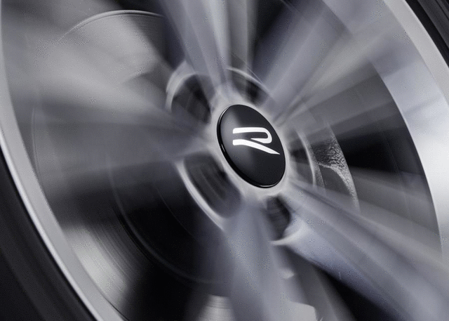 71213F - Wheels: R Logo Dynamic Center Caps for Volkswagen: Arteon, Atlas, Jetta, Tiguan Image