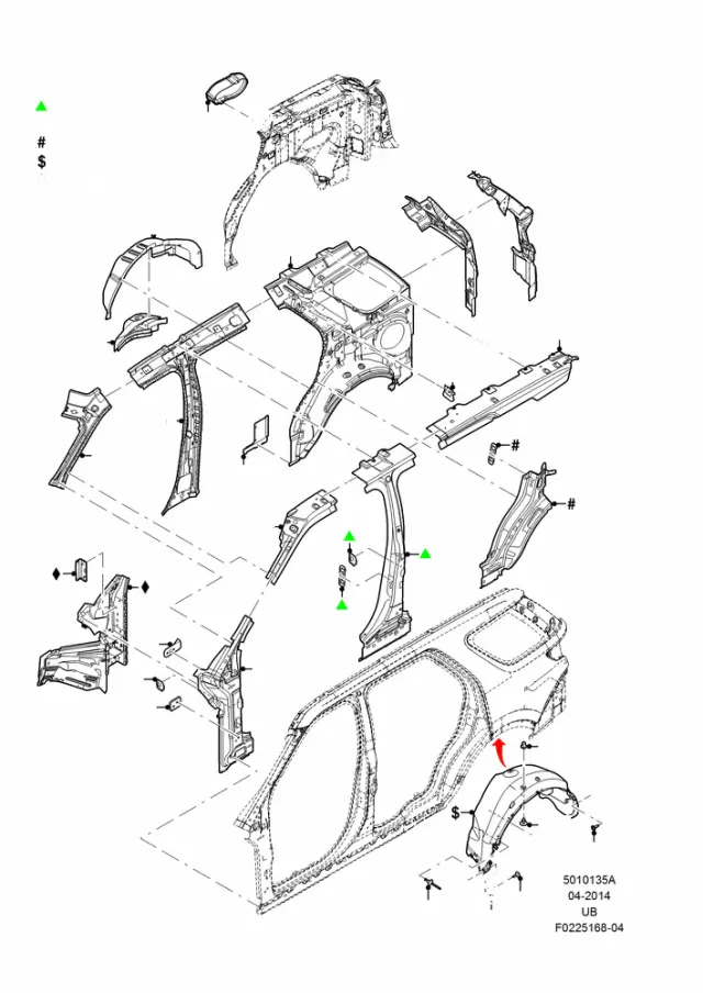 BB5Z18A000A - Body: Support Bracket for Ford Image