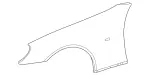 1708800118 - : Fender, Front for Mercedes-Benz: SLK230, SLK320 Image