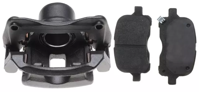 88916766 - : Front Driver Side Disc Brake Caliper Assembly with Organic Pads (Loaded Non-Coated), Remanufactured for GM Image