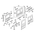 BK3Z6127841K - Body: Front Panel for Ford: E-Transit, Transit-150, Transit-250, Transit-350, Transit-350 HD Image