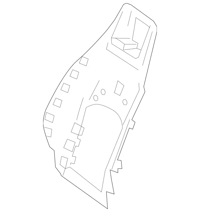 2079130159 - Driver Seat: Backrest Shell for Mercedes-Benz: C250, C350, E550 Image image