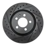 63374009L - : DFC Brake Rotor - Drilled and Slotted - Black for DYNAMIC FRICTION Image