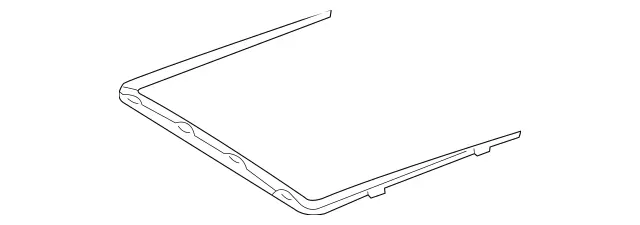 2517801100 - : Trim Slide, Tilt Roof for Mercedes-Benz: R320, R350, R500 Image