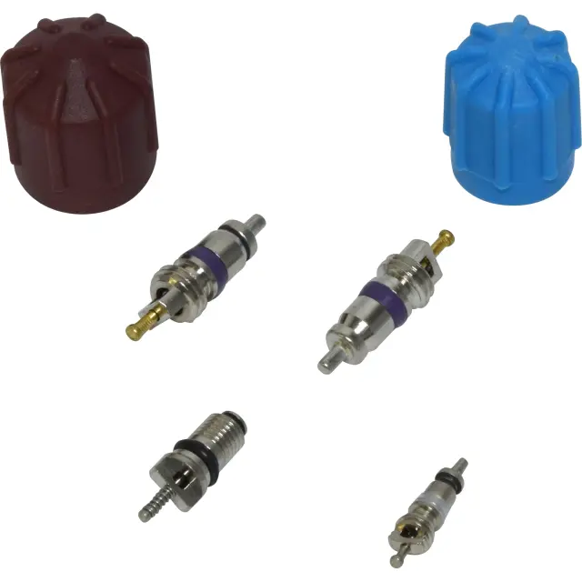 VC2911C - Air Conditioning &amp; Heat: A/C System Valve Core and Cap Kit -- Valve and Cap Kit for UAC Image