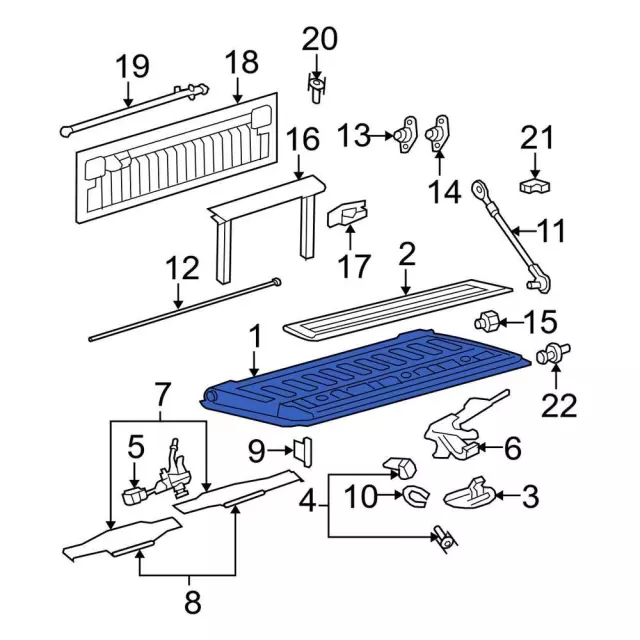 Tailgate Assembly - Ford (DC3Z-9940700-D)