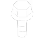 910106006004 - Rear Seat Bench: Hexagon Head Bolt for Mercedes-Benz Image