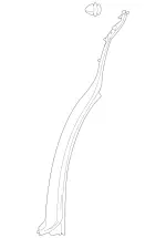 2477306003 - Rear Door: Cover Strip for Mercedes-Benz Image